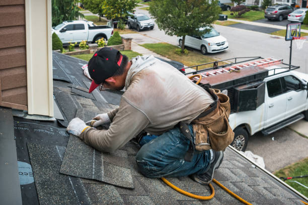 Professional Roof Inspection technician working in Larwill, IN